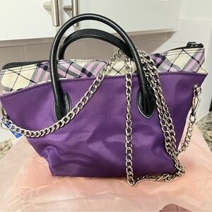 Purple plaid Burberry Blue label